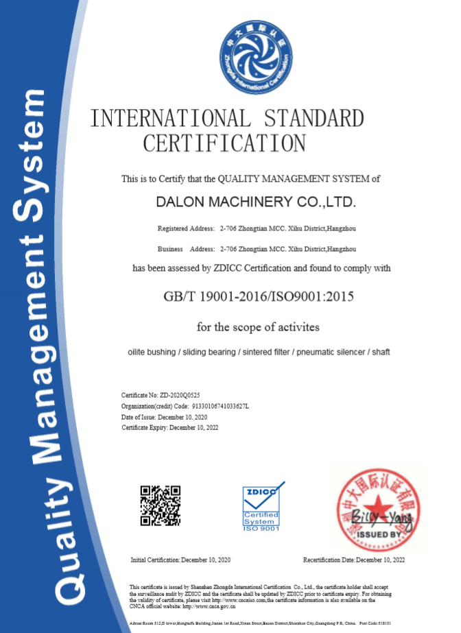 ISO CERTIFICATE 9001